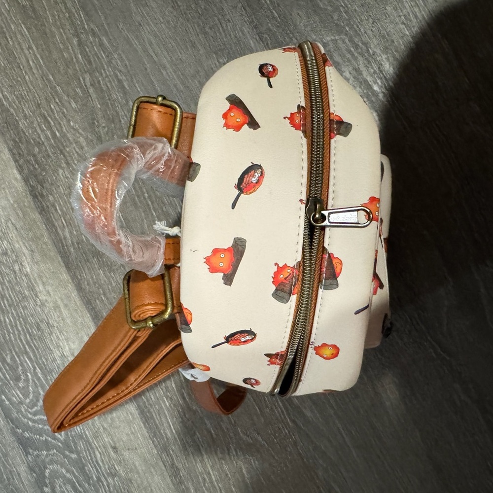NWT Loungefly Studio Ghibli Howl's Moving Castle Calcifer Mini Backpack OOP - Picture 5 of 12